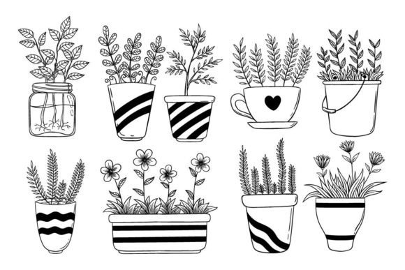 Download Collection of Spring Flower with Pot - Premium Resources