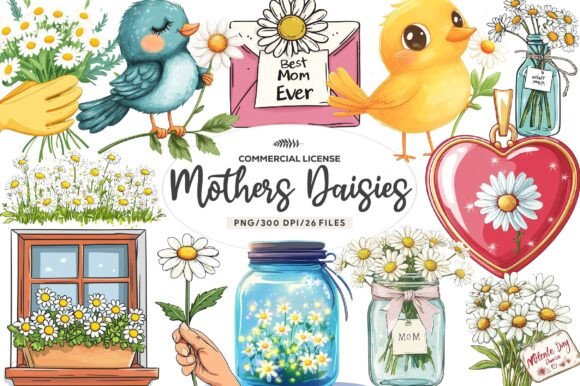 Download Mothers Day Daisies Clipart - Clip Collection