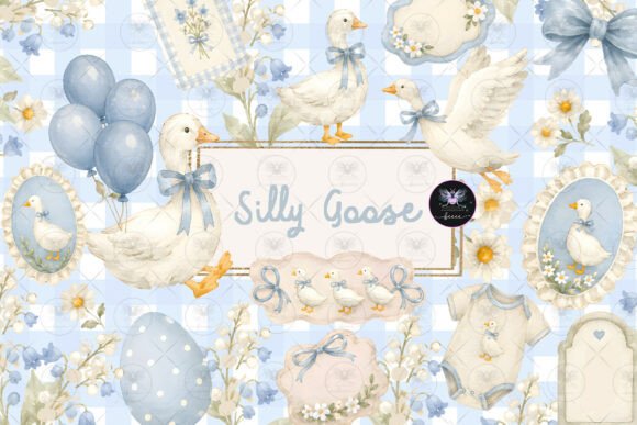 Download Silly Goose Watercolor Clipart - Clip Collection