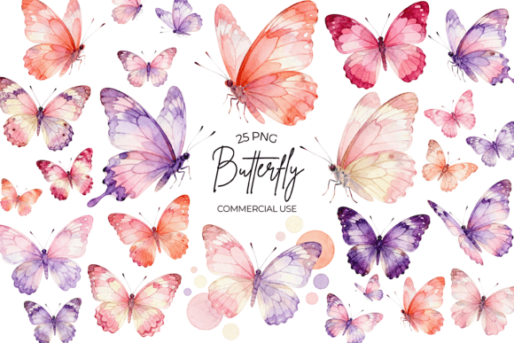 Download Butterfly Watercolor Clipart Floral PNG - Clip Collection