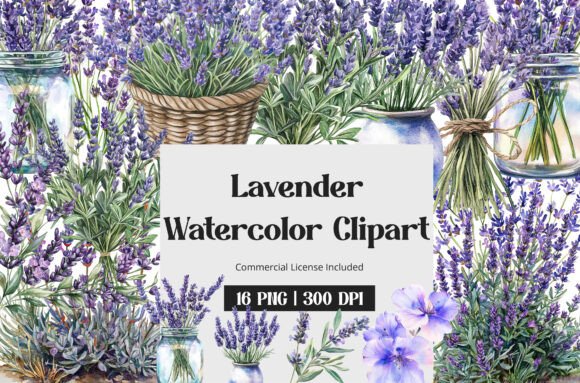Download Lavender Watercolor Clipart - Clip Collection