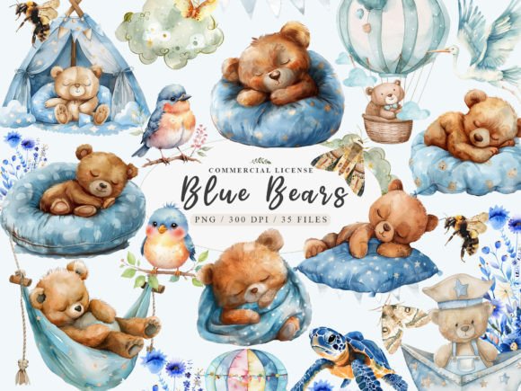 Download Baby Boy Clipart, Blue Teddy Bear Clipar - Clip Collection