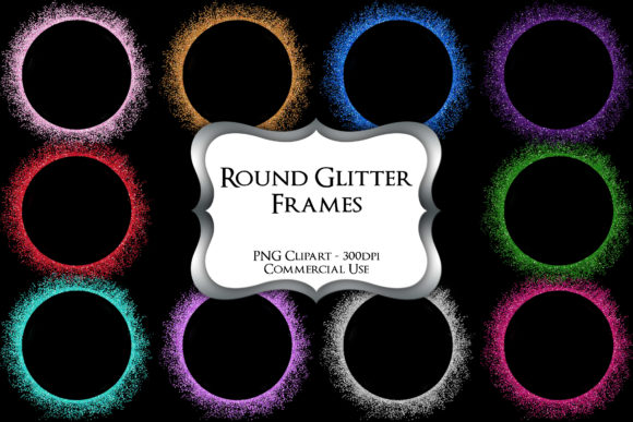 Download Round Glitter Frames Clipart - Clip Collection