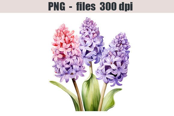 Download Hyacinth Flower Watercolor Clipart - Clip Collection
