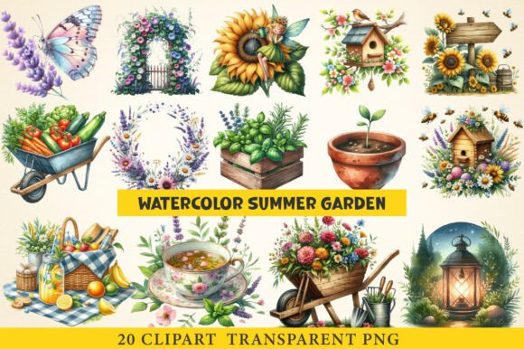 Download Summer Garden Clipart - Clip Collection