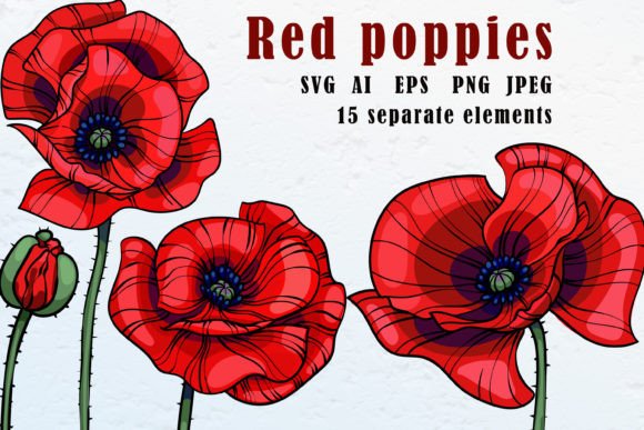 Download Red Poppies Clipart - Clip Collection