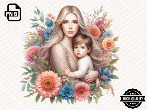 Download Watercolor Mother's Day Floral Clipart - Clip Collection