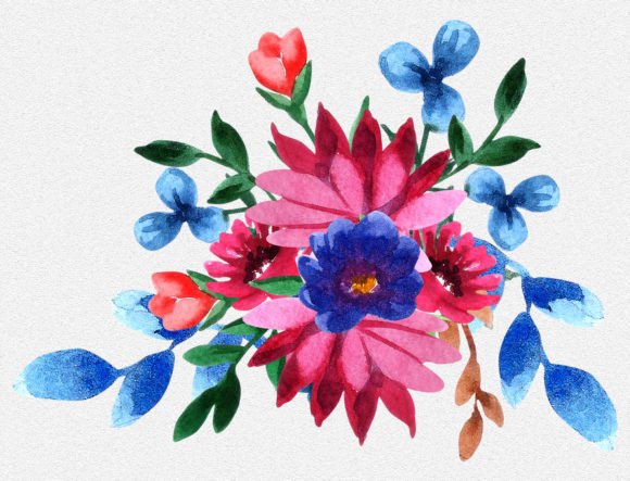 Download Blossoms Watercolor Floral Clipart PNG - Clip Collection