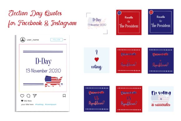 Download Election Day FB and IG Quote &amp; Icon - Election day Collection